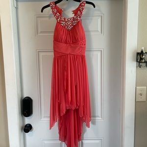 Salmon Pink Homecoming Dress